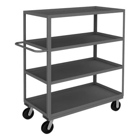 Centerline Dynamics Durham Stock Carts Durham Stock Cart, 4 Shelves, 24-1/4 x 54-1/4 x 60