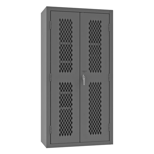 Centerline Dynamics Durham Ventilated Cabinets Durham Ventilated Shelves Cabinet, 14 Gauge, 1 Fixed Shelf, 4 Adjustable Shelves, 36 x 18 x 72