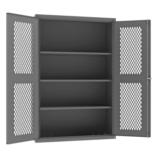 Centerline Dynamics Durham Ventilated Cabinets Durham Ventilated Shelves Cabinet, 14 Gauge, 3 Shelves, 48 x 18 x 72