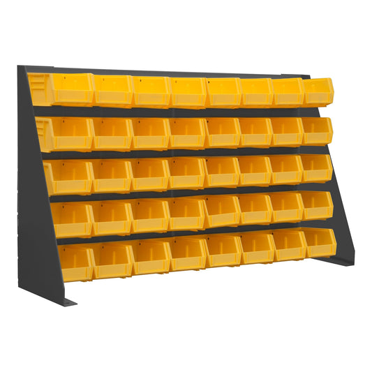 Centerline Dynamics Durham Wall Mounted Panels Durham Free Standing, 16 Gauge, Louvered Panel Rack, 35 x 9 x 24