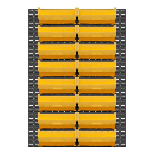 Centerline Dynamics Durham Wall Mounted Panels Durham Wall Mountable, 16 Gauge, Louvered Panel Rack, 46 x 64