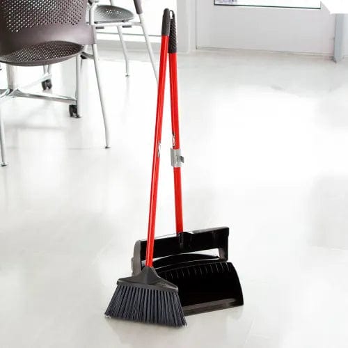 Centerline Dynamics Dust Pans Commercial Lobby Broom & Dust Pan Set - Closed Lid - Pkg Qty 2