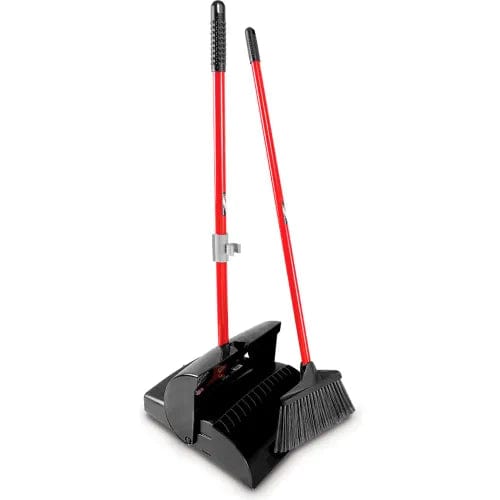 Centerline Dynamics Dust Pans Commercial Lobby Broom & Dust Pan Set - Closed Lid - Pkg Qty 2