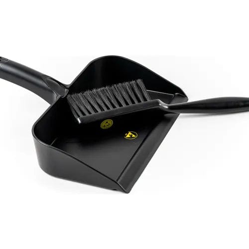 ESD Conductive Workbench Cleaning Set, Utility Brush & Dust Pan, Black Centerline Dynamics