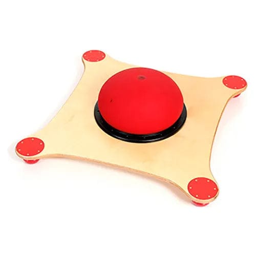 Centerline Dynamics Exercise & Fitness Balance Board, Birch Wood with Red Balls
