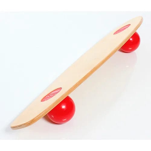 Centerline Dynamics Exercise & Fitness Balance Board, Birch Wood with Red Balls