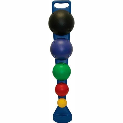Centerline Dynamics Exercise & Fitness Balance System, 5-Ball Set with Wall Rack