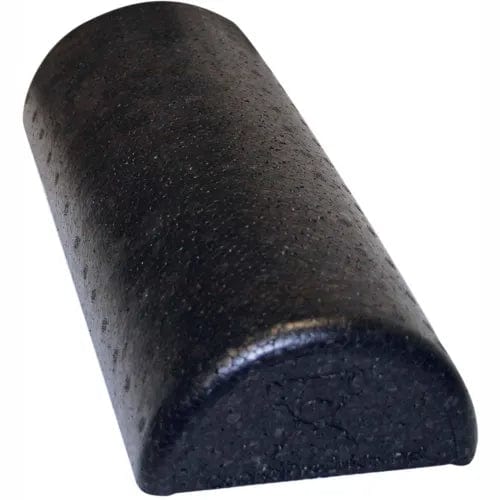 Centerline Dynamics Exercise & Fitness Black Composite Foam Roller, Half-Round, 6" Dia. x 12"L