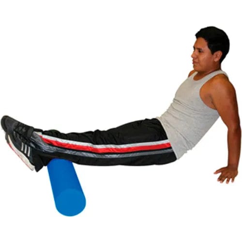 Centerline Dynamics Exercise & Fitness Blue PE Round Foam Roller, 6" Dia. x 36"L