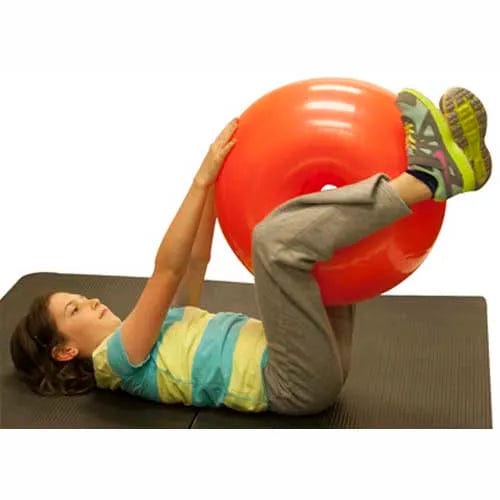 Centerline Dynamics Exercise & Fitness Donut Ball, 22" Dia. x 12"H, Orange, 300 lbs. Capacity