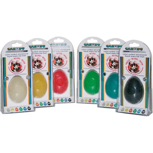 Centerline Dynamics Exercise & Fitness Gel Hand Exercise Ball, Large Cylindrical, 6-Piece Set