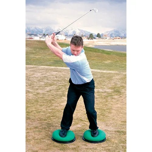 Centerline Dynamics Exercise & Fitness Golf Pro Balance Trainer, 14" Diameter x 4", Green, Set of 2