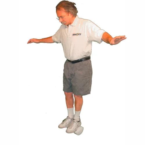 Centerline Dynamics Exercise & Fitness Half-Round PE Foam Roller, 36"L, 4" Dia., White