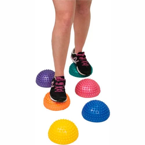 Centerline Dynamics Exercise & Fitness Inflatable Balance Stone, 17.5 cm (7") Diameter, Colors Vary, Set of 6