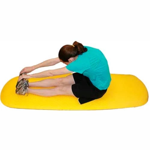 Centerline Dynamics Exercise & Fitness Plush Exercise Mat, 72" x 24" x 0.6", Yellow