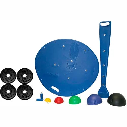 Centerline Dynamics Exercise & Fitness Professional Board, 5-Ball Set with Rack, 2 Weight Rods with Weights