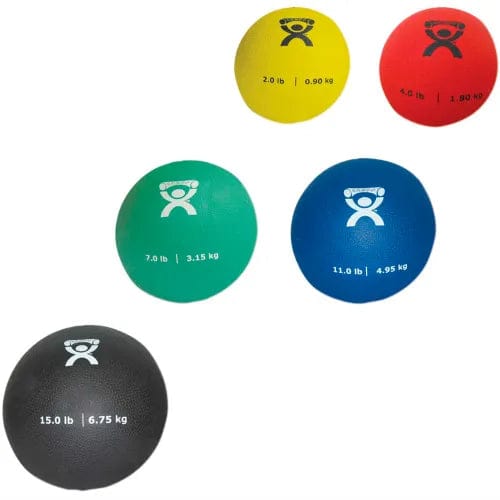 Centerline Dynamics Exercise & Fitness Soft Pliable Medicine Ball, 5 Piece Set (1 Each: 2, 4, 7, 11, 15 lb.)