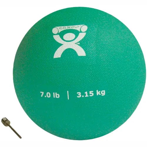 Centerline Dynamics Exercise & Fitness Soft Pliable Medicine Ball, 7 lb., 7" Diameter, Green