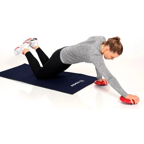 Centerline Dynamics Exercise & Fitness Twist Balance Trainer, 7.8" Diameter, Red with Black, Set of 2