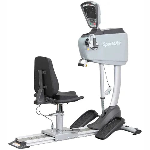Centerline Dynamics Exercise & Fitness Upper Body Ergometer with Adjustable Seat, 69"L x 28"W x 70"H