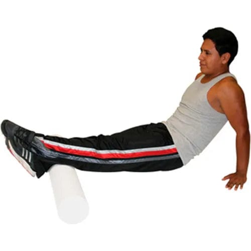 Centerline Dynamics Exercise & Fitness White PE Foam Roller, Round, 6" Dia. x 36"L, Case of 12