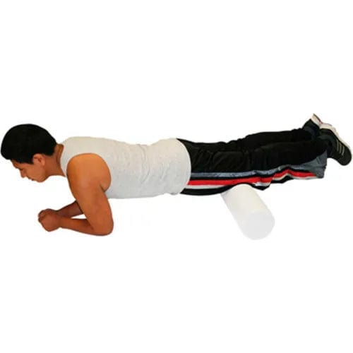 Centerline Dynamics Exercise & Fitness White PE Foam Roller, Round, 6" Dia. x 36"L, Case of 12