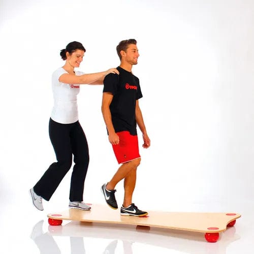 Centerline Dynamics Exercise & Fitness XXL Balance Board, Birch Wood with Red Balls