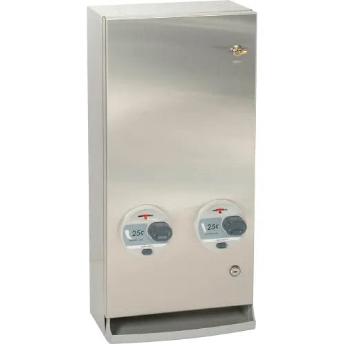Centerline Dynamics Feminine Hygiene Dispensers Bobrick® ClassicSeries™ 25 Cent Surface Mount Sanitary Vendor Sq. Edge - B-2706 25