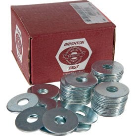 Centerline Dynamics Fender Washers Brighton-Best Fender Washer, Steel, Zinc CR+3, Pkg of 100, BBI P36200, 3/8" x 1-1/4"