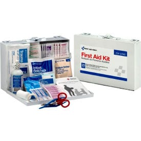 Centerline Dynamics First Aid Kit First Aid Kit for 25 People, OSHA Compliant, Metal Case, 107 Pieces