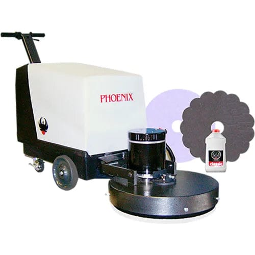 Centerline Dynamics Floor Machines & Vacuums 21" Combo 21 Battery Spray Cleaning & Polishing Machine, Black/White