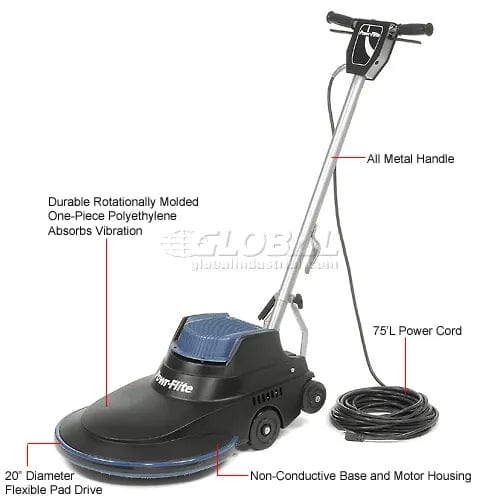 Centerline Dynamics Floor Machines & Vacuums Floor Burnisher 1.5 HP 20" Pad 2000 Rpm Pad Speed