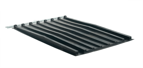 Centerline Dynamics Forklift Attachments Vestil Polyethylene Heavy Duty D Style Hopper Lid (Use with 1 Cubic Yard Hoppers) Black PLID-D-100