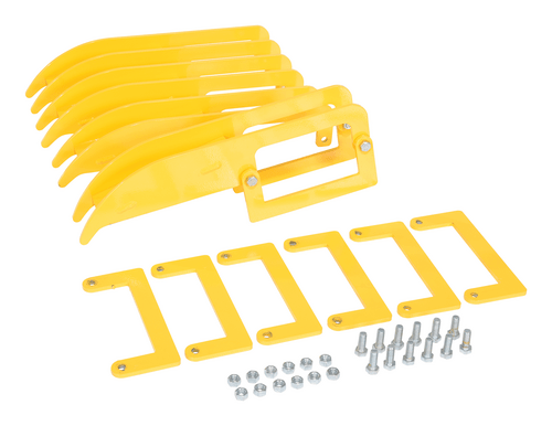 Centerline Dynamics Forklift Attachments Vestil Steel Additional Arms To Connect To An Open Center Bulk Bag Lifter Yellow BBL-OC-RK-A