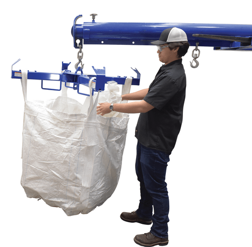 Centerline Dynamics Forklift Attachments Vestil Steel Bulk Bag Lifter 39-15/16 In x 53-1/2 In x 11-9/16 In 4000 Lb. Capacity Blue BBL-4