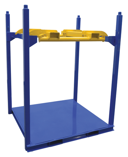 Centerline Dynamics Forklift Attachments Vestil Steel Bulk Bag Lifter Kit 1000 lb Capacity Yellow/Blue BBL-B001