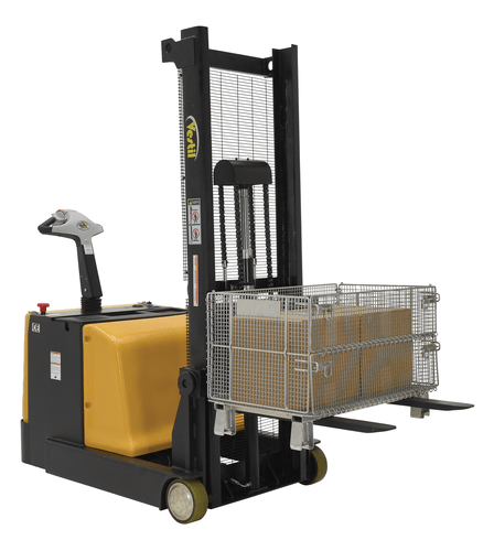 Centerline Dynamics Forklift Attachments Vestil Steel Counter Balanced Powered Lift 2 In. to 62 In. Raised Height 1,000 Lb. Capacity Black / Yellow S-CB-62