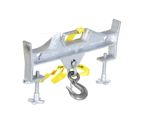 Centerline Dynamics Forklift Attachments Vestil Steel Double Rigid Hoist Optioning Hook 2 In x 23-3/16 In x 13-1/32 In 4000 Lb. Capacity Silver D-FORK-4-RL