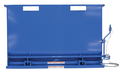 Centerline Dynamics Forklift Attachments Vestil Steel Drop Bottom Hopper 1 Cubic Yard 3,000 Lb. Capacity Blue DBH-100-3