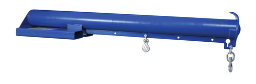 Centerline Dynamics Forklift Attachments Vestil Steel Economy Non Telescoping Lift Boom 11 In. Fork Pocket Center 4,000 Lb. Capacity Blue and Yellow LM-EBNT-4-11