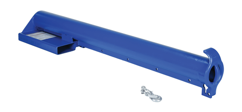 Centerline Dynamics Forklift Attachments Vestil Steel Economy Non Telescoping Lift Boom 11 In. Fork Pocket Center 4,000 Lb. Capacity Blue and Yellow LM-EBNT-4-11