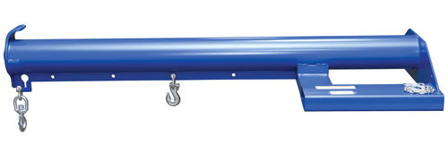 Centerline Dynamics Forklift Attachments Vestil Steel Economy Non Telescoping Lift Boom 30 In. Fork Pocket Center 4,000 Lb. Capacity Blue and Yellow LM-EBNT-4-30