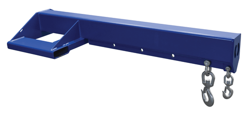 Centerline Dynamics Forklift Attachments Vestil Steel Economy Non Telescoping Lift Boom 30 In Fork Pocket Center 8,000 Lb. Capacity Blue and Yellow LM-EBNT-8-30