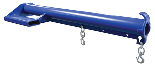 Centerline Dynamics Forklift Attachments Vestil Steel Economy Non Telescoping Lift Boom 36 In. Fork Pocket Center 6,000 Lb. Capacity Blue and Yellow