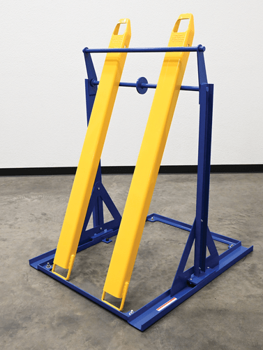 Centerline Dynamics Forklift Attachments Vestil Steel Fork Extension Storage Rack 45-3/4 In. x 40 In. x 54-3/16 In. 400 Lb. Capacity Blue FORK-R-54