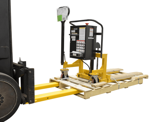Centerline Dynamics Forklift Attachments Vestil Steel Fork Extensions 4 In. x 54 In. 4000 Lb. Capacity Yellow FE-4-54