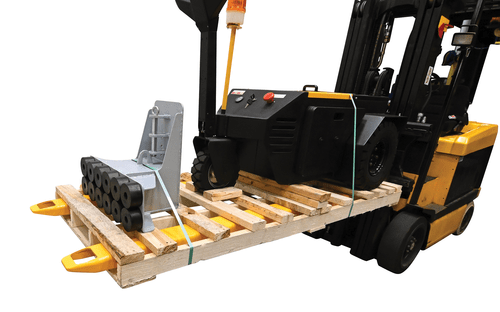 Centerline Dynamics Forklift Attachments Vestil Steel Fork Extensions 4 In. x 90 In. 4000 Lb. Capacity Yellow FE-4-90