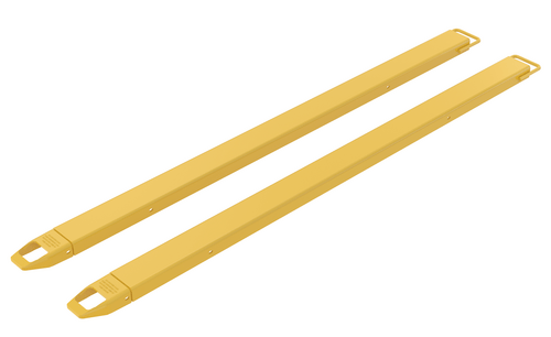 Centerline Dynamics Forklift Attachments Vestil Steel Fork Extensions 4 In. x 96 In. 4000 Lb. Capacity Yellow FE-4-96