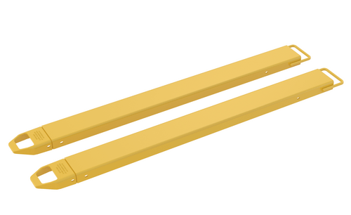 Centerline Dynamics Forklift Attachments Vestil Steel Fork Extensions 5 In. x 72 In. 4,000 Lb. Capacity Yellow FE-5-72
