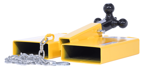 Centerline Dynamics Forklift Attachments Vestil Steel Fork Lift Hitch Attachment 20-15/16 In x 18-1/2 In x 9-3/16 In 1500 Lb. Capacity Yellow FTTM-2